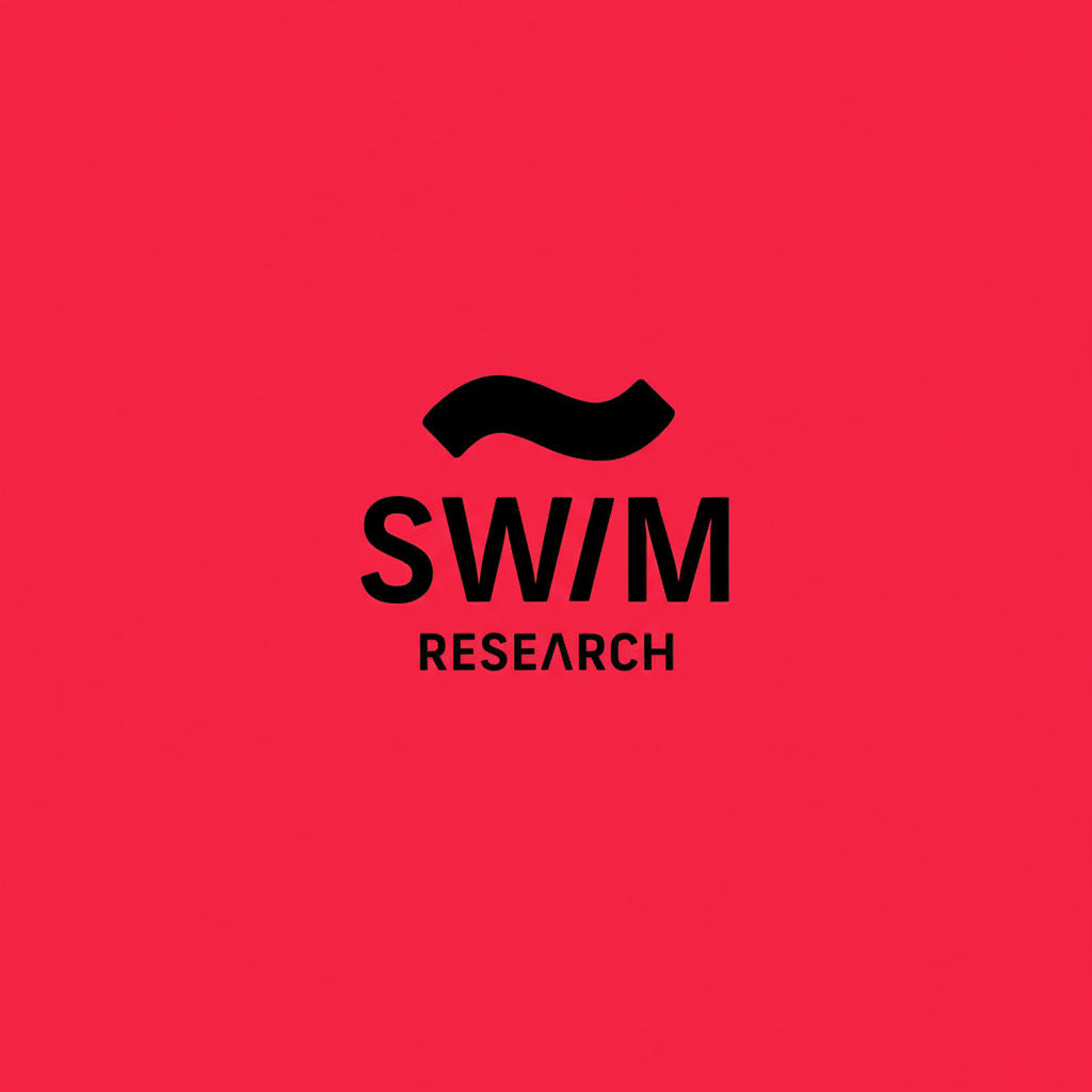 The Swim Research logo, representing decades of heritage in warm and flexible wetsuit design, available at Noordzee Boardstore. Noordzee Boardstore surfshop Surfschool webshop surfboardrepairs Scheveningen