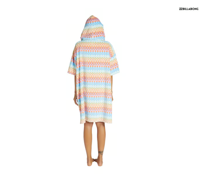 BILLABONG SURF PONCHO – CHANGING TOWEL – BLUE/PINK