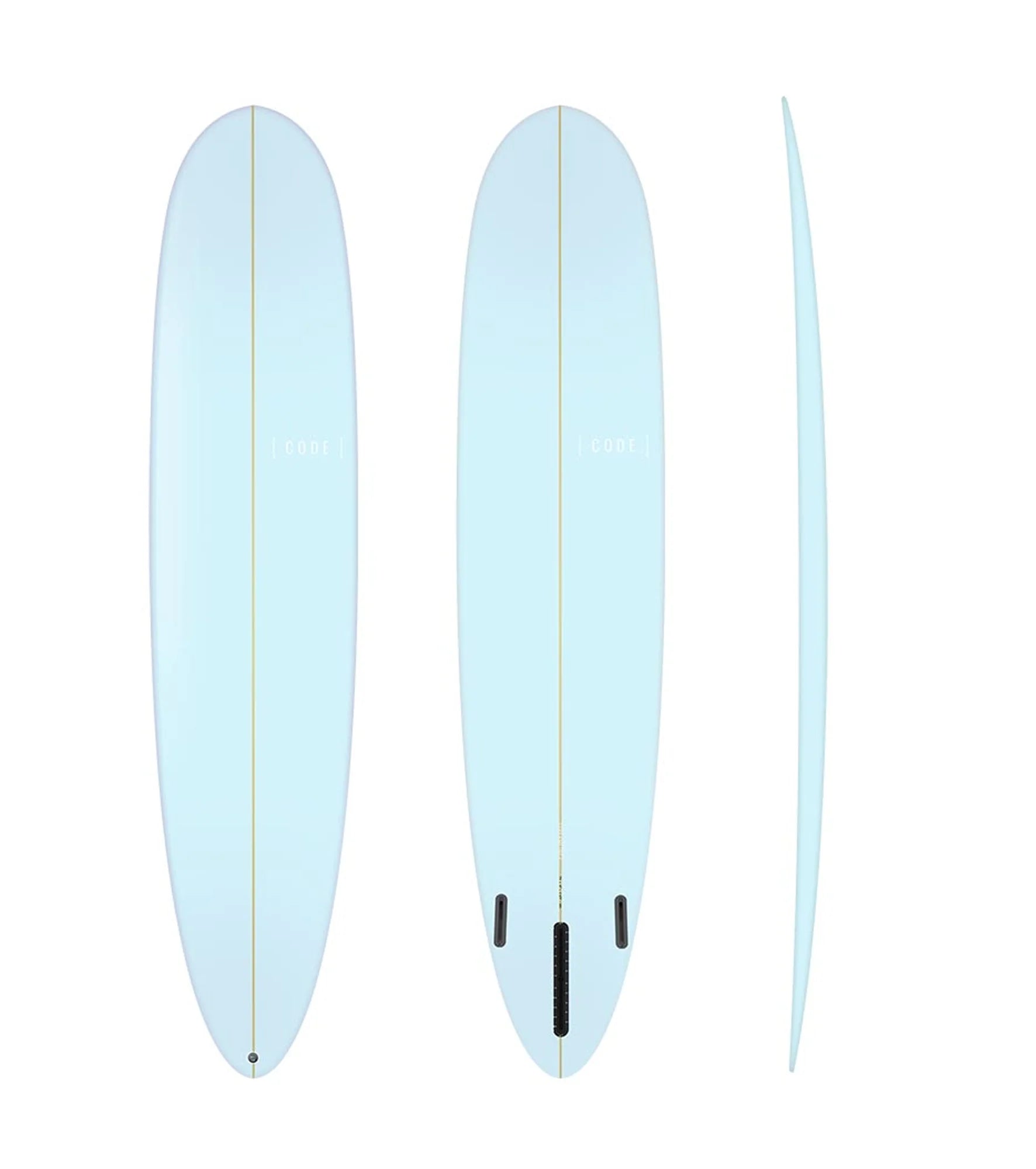 Code Surfboards Streamliner Longboard PU - Futures - 2 + 1 Fin