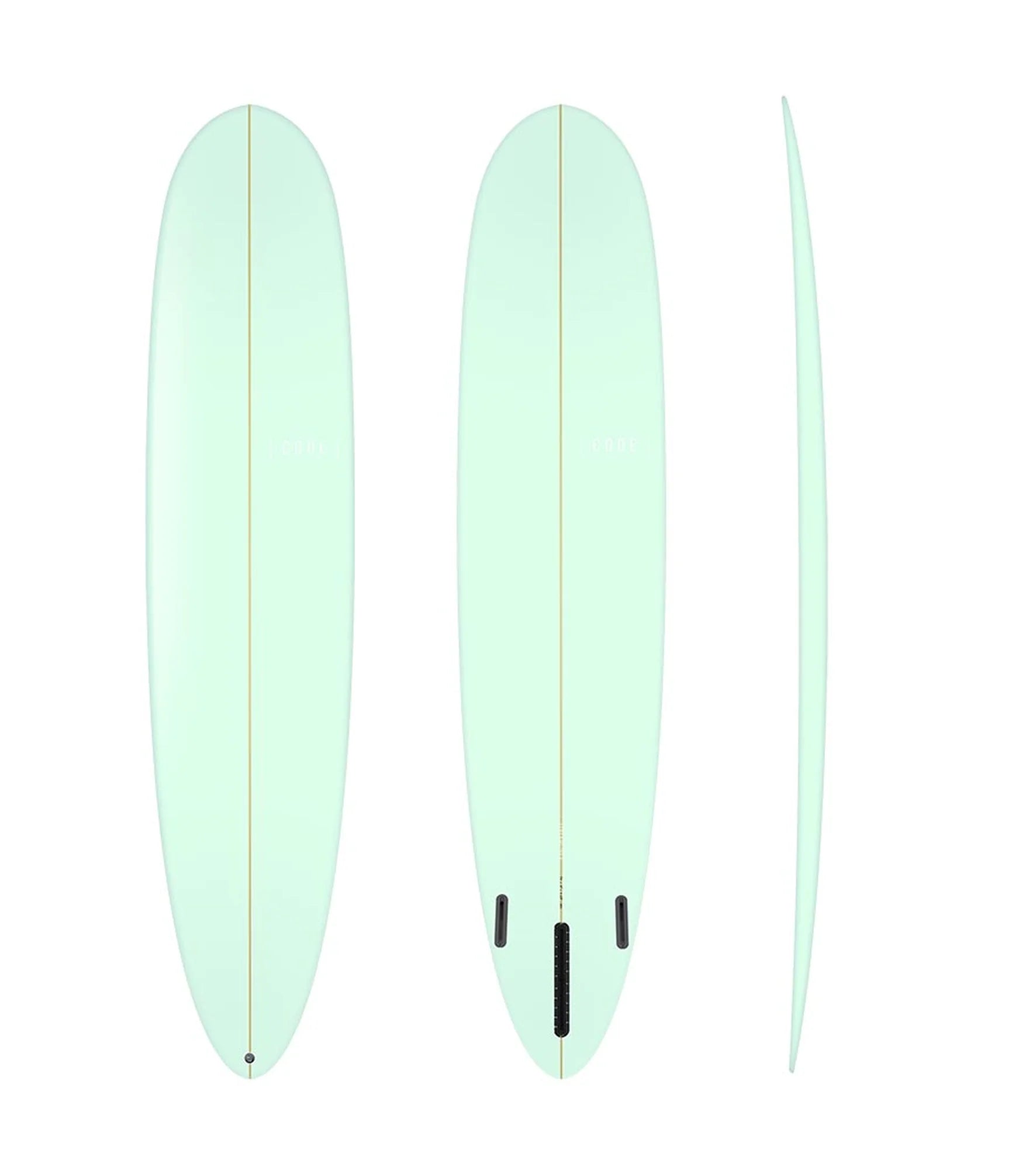 Code Surfboards Streamliner Longboard PU - Futures - 2 + 1 Fin