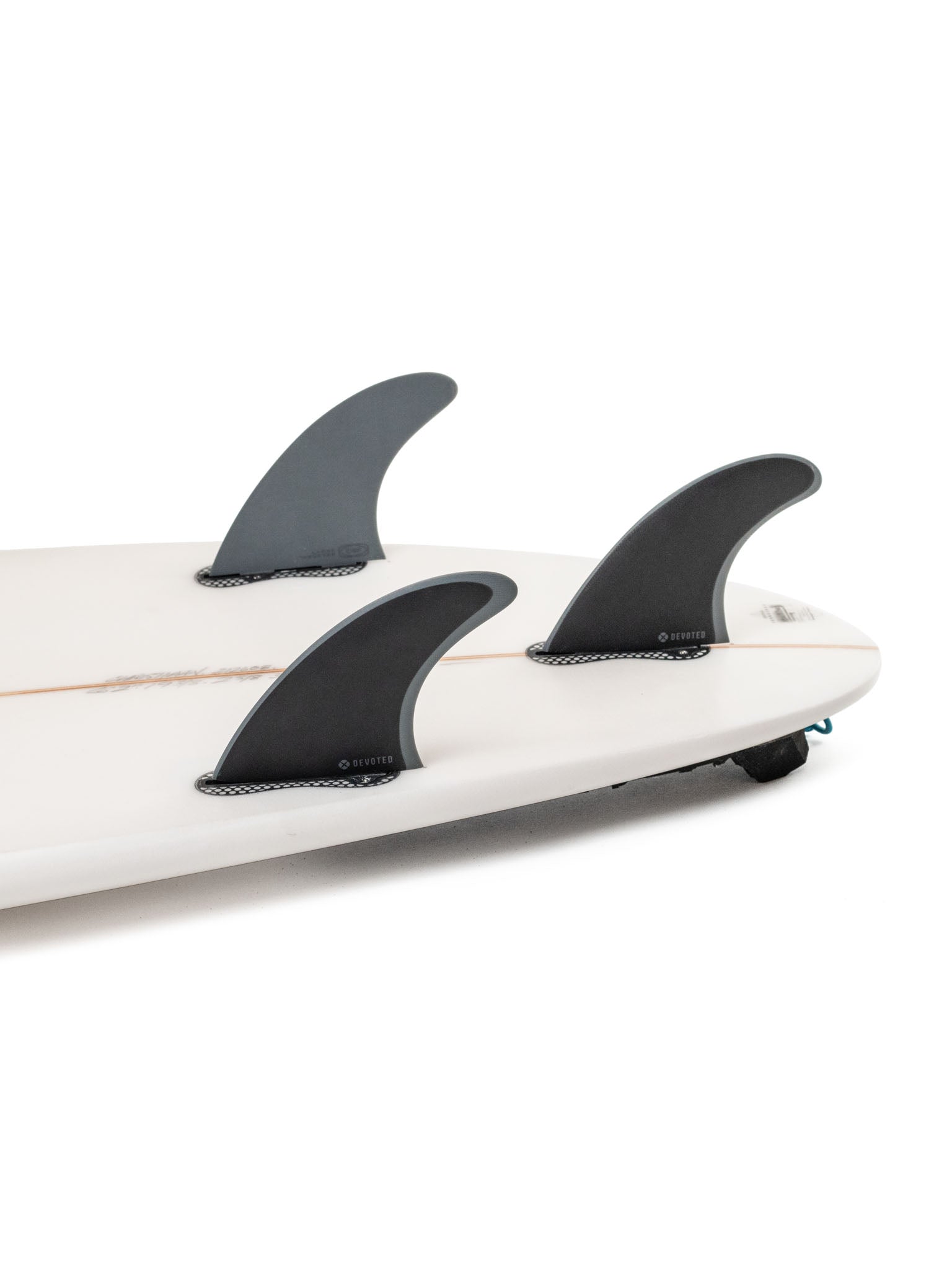Devoted Futures Single Tab Thruster Fin Set Fibreglass