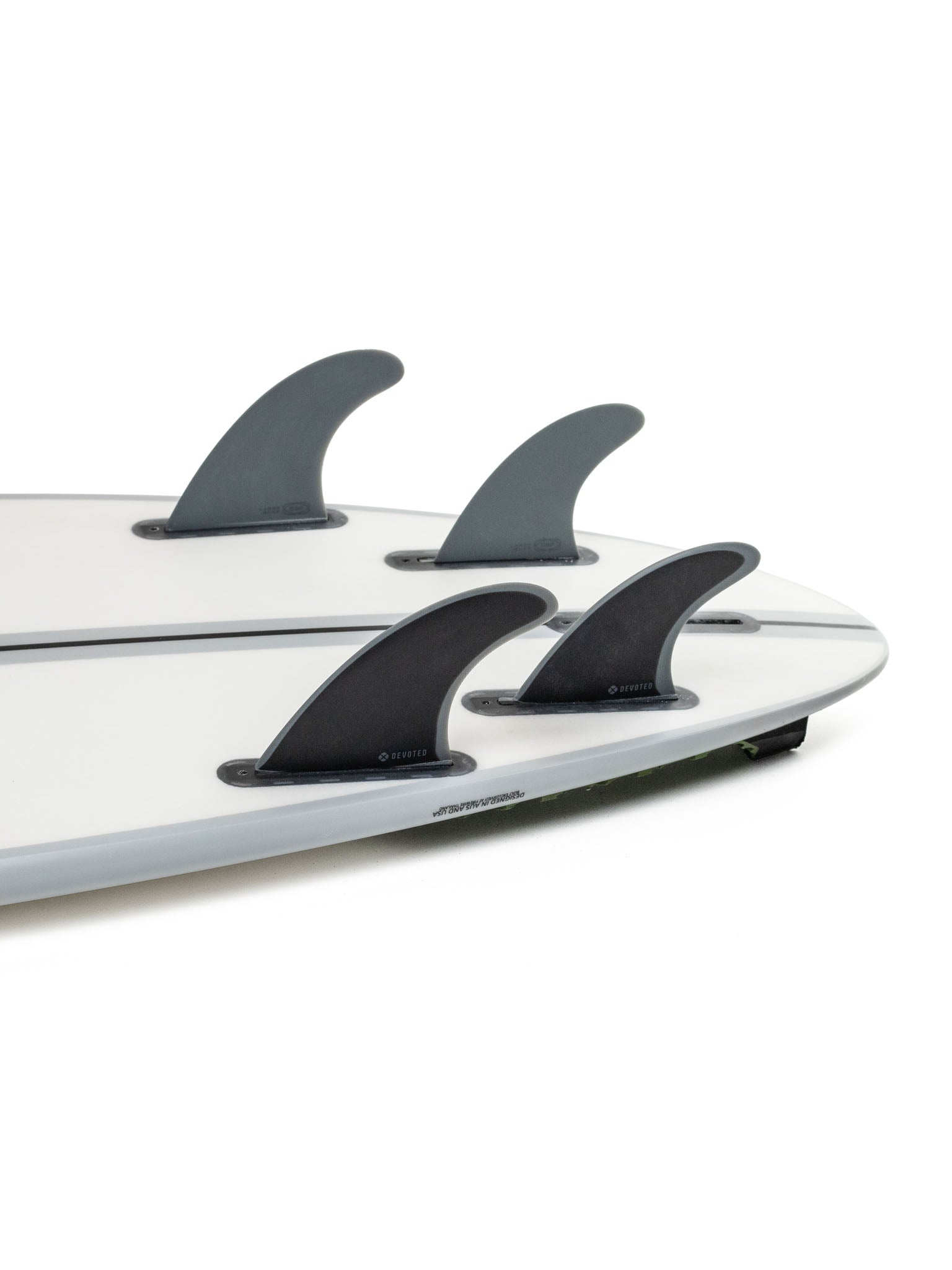 Devoted Futures Single Tab Quad Fin Set Fibreglass