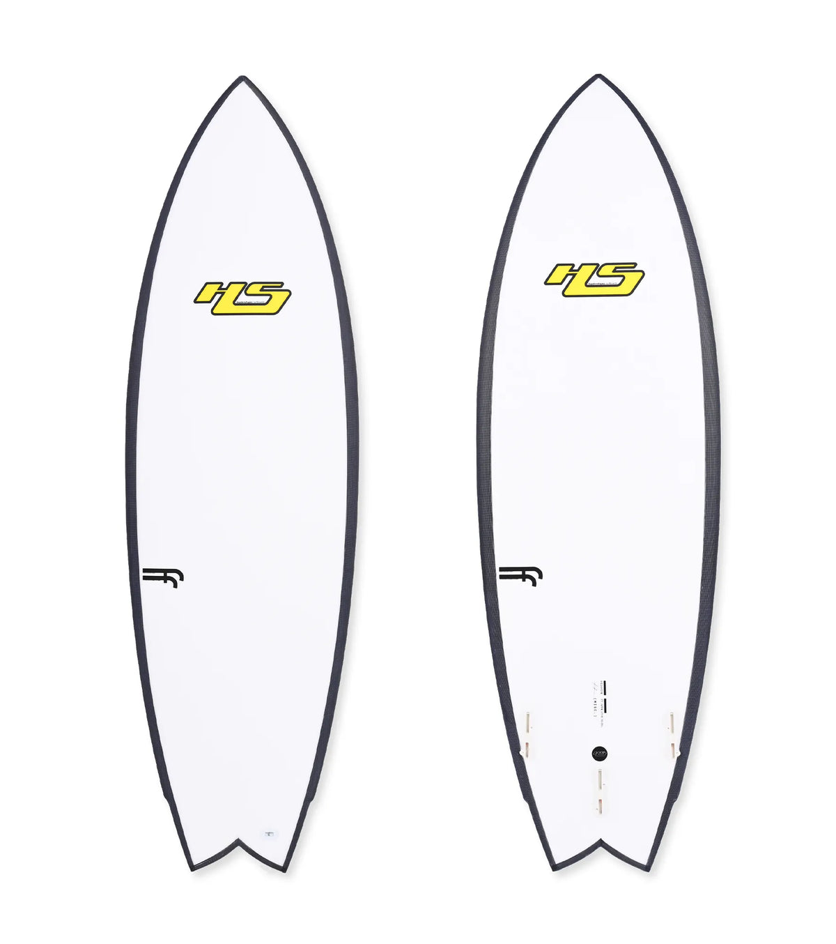 Haydenshapes Misc FF - FCS II - 2 + 1 Fin - Yellow Logo
