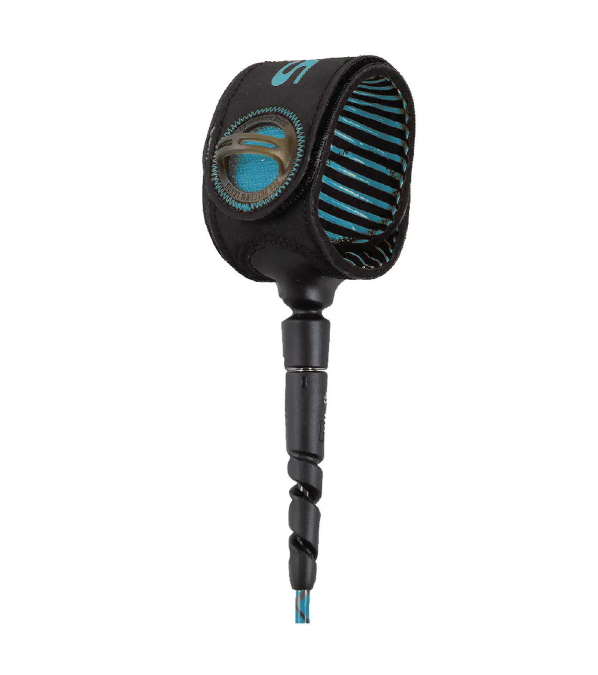 FCS Freedom Helix All Round Leash - Tranquil Blue / Black