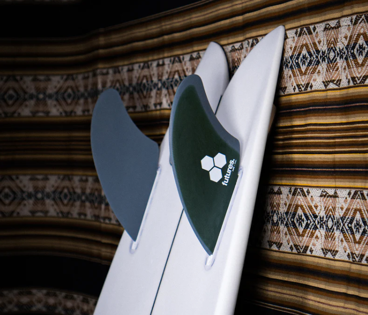 Futures Fins AMK Al Merrick Keel Twin - Green / Grey Noordzee Boardstore Surfshop Holland