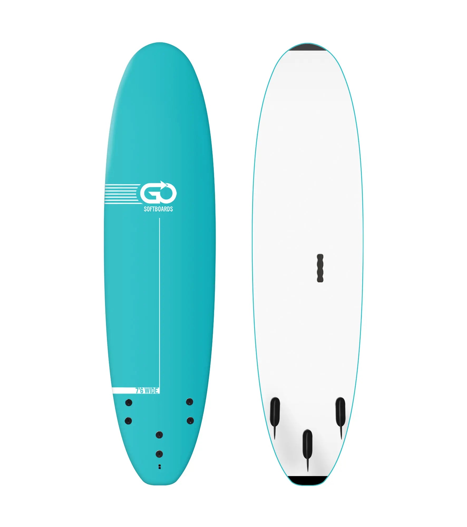 GO Softboards School and Rental Range - Wood Sandwich Tech - 3 Fin