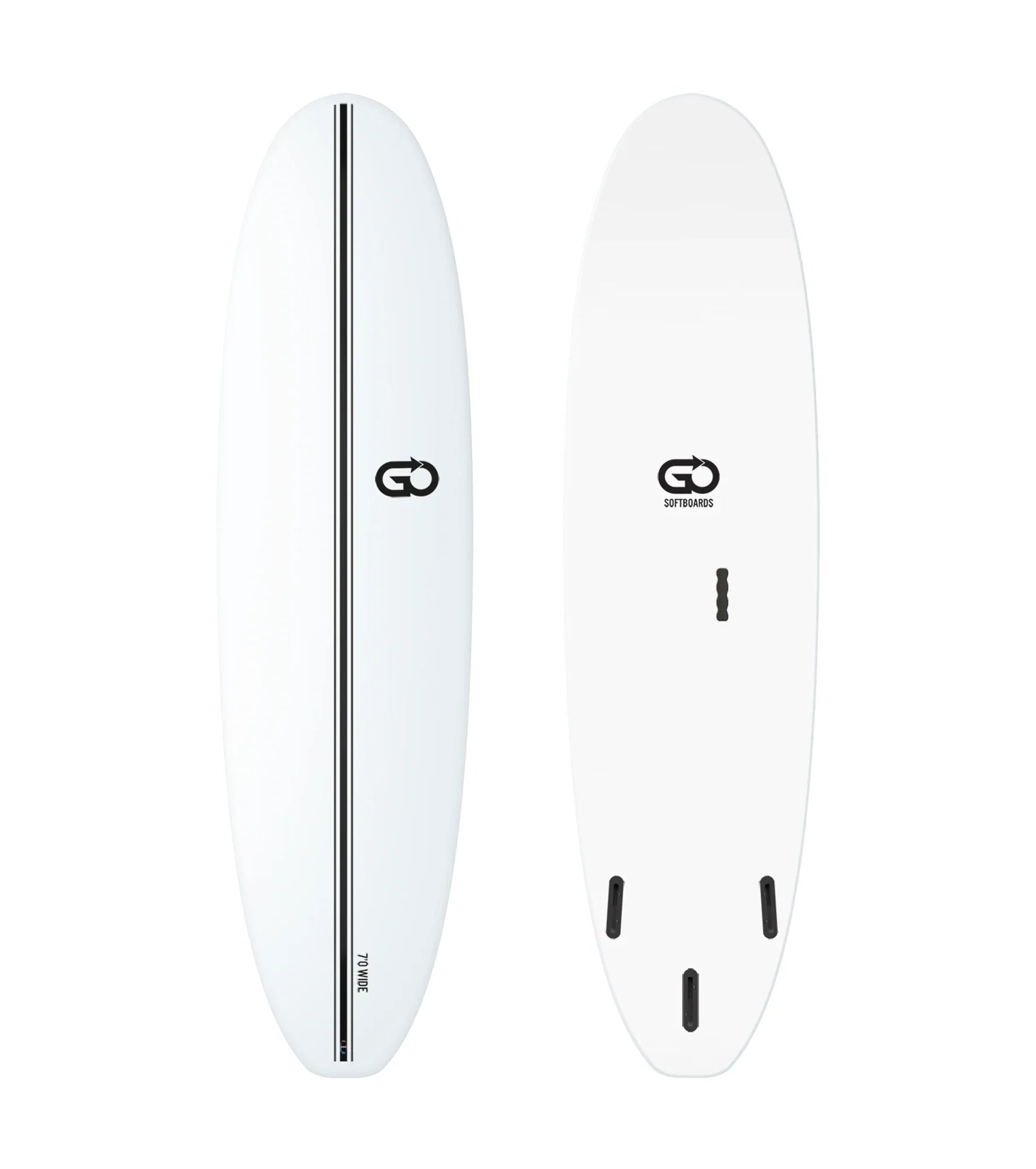 GO Softboards Surf Wide Range - Fiber Tech - 3 Fin