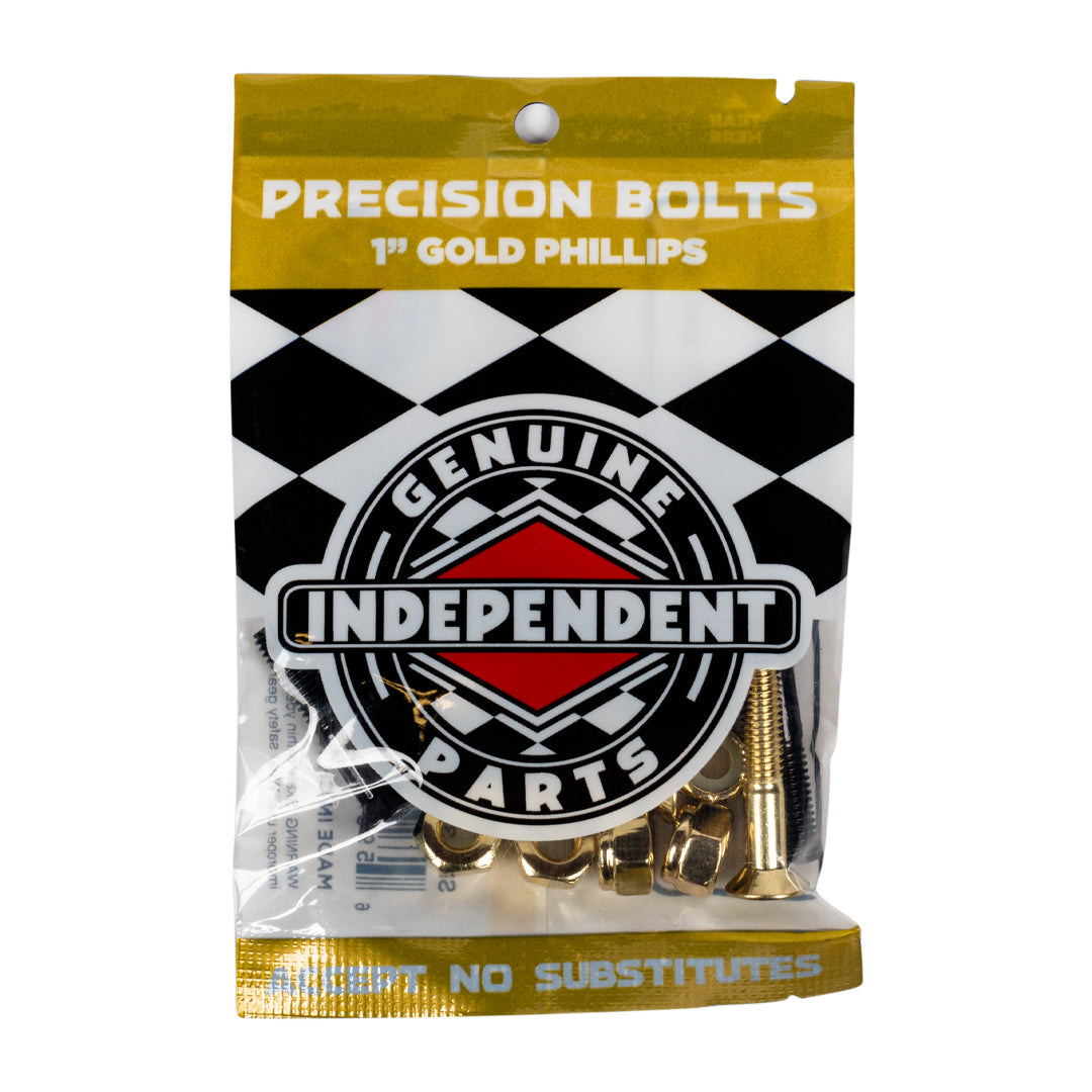 Independent Crossbolts 1″ Phillips Black & Gold Noordzee Skateshop Badhuisstraat scheveningen