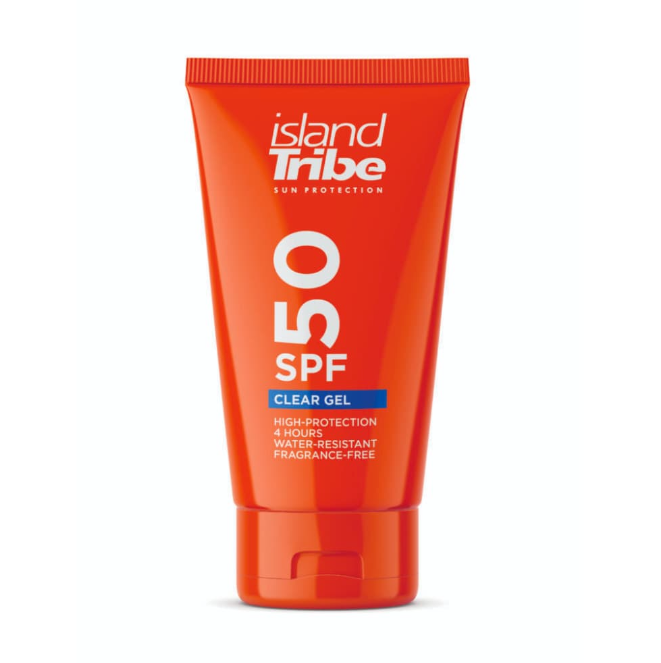 Island Tribe – SPF 50 CLEAR GEL 100ml - Oxybenzone Free