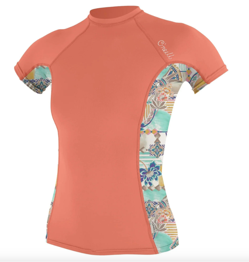 O'Neill Women's Lycra Side Print S/S Rash VestNoordzee Boardstore