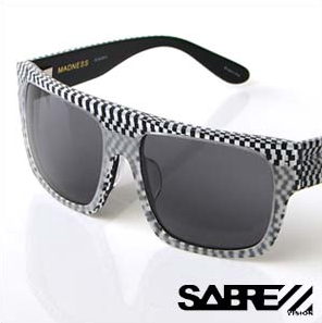 Sabre Sunglasses – Madness – checkered outside- model