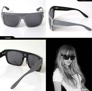 Sabre Sunglasses – Madness – checkered outside- model