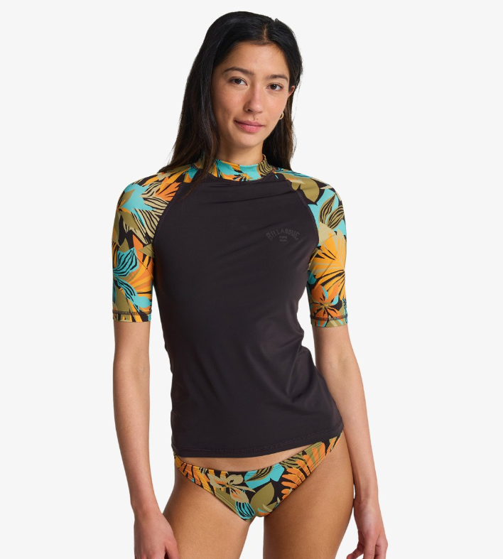 Billabong Tropic Surf Print Ladies Short Sleeve