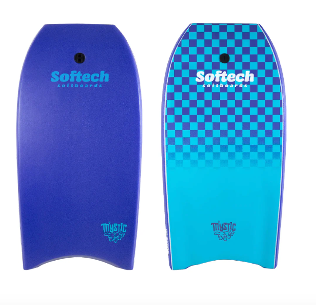 Softech Mystic Performance Bodyboard 40" Purple/Neon Blue Noordzee boardstore Bodyboard scheveningen wijk aan zee