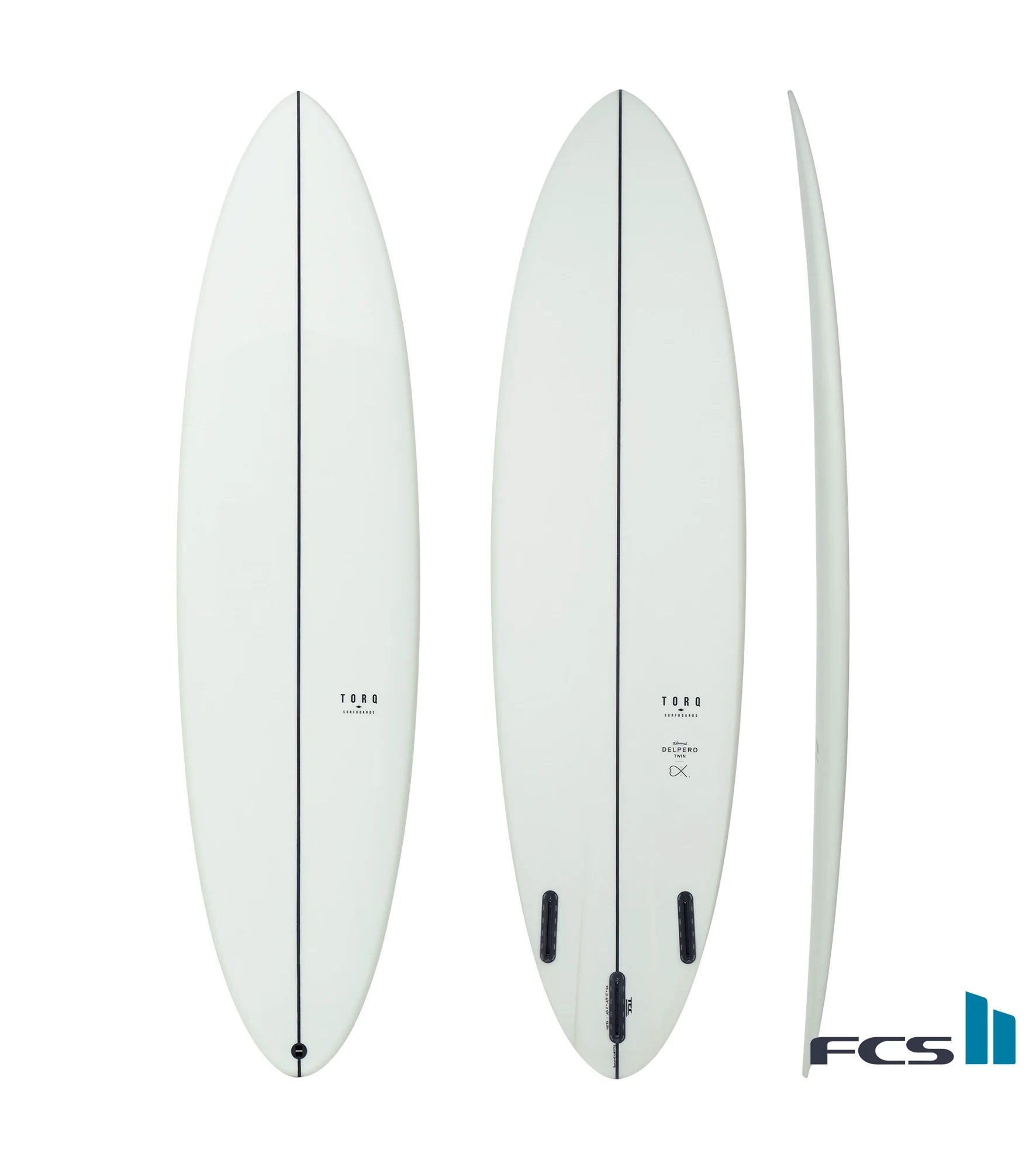 Torq Delpero Twin TEC - FCS II - 3 Fin
