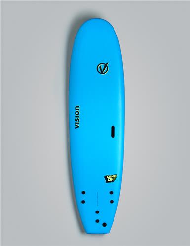 Vision 9'0" TakeOff Cyan Cyan Noordzee Boardstore surfshop Scheveningen Softtop Surfboard Surfshop Amsterdam