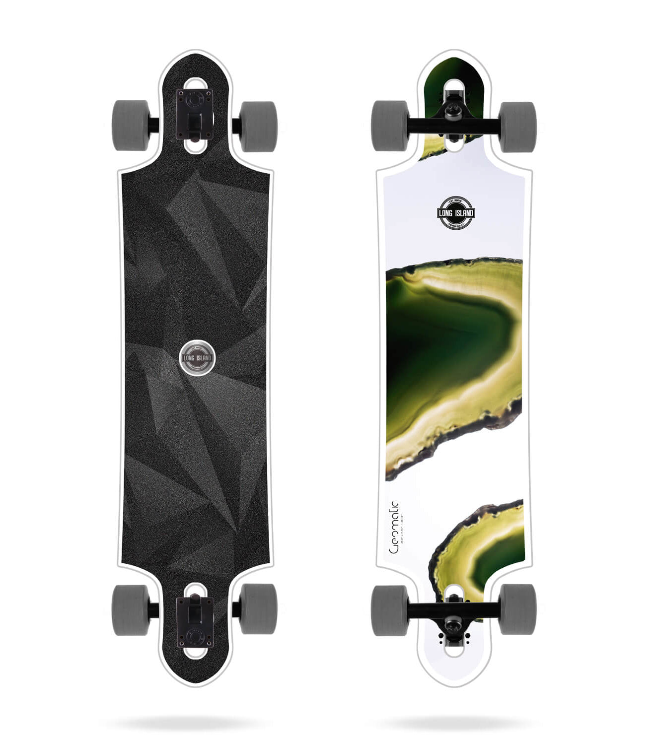 Long Island Geomatic Dropthrough Longboard Complete 39.8″ skate winkel scheveningen noordzee surfshop surfskate