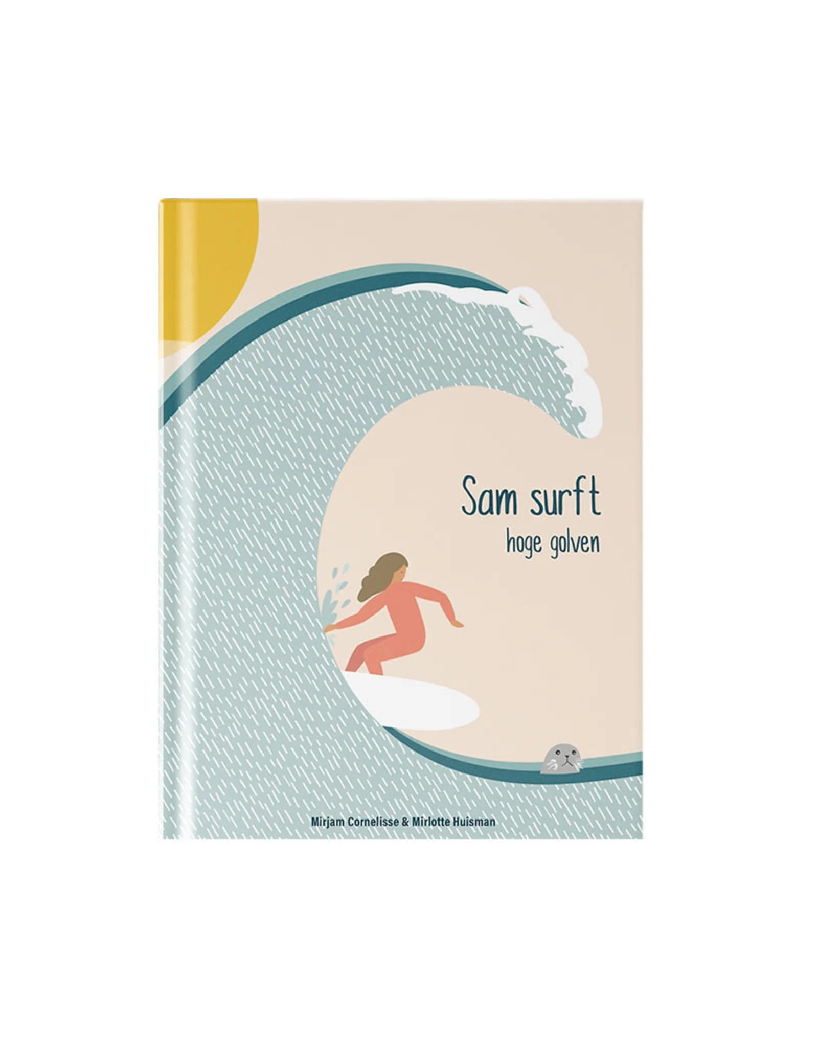 Sam surft - hoge golven