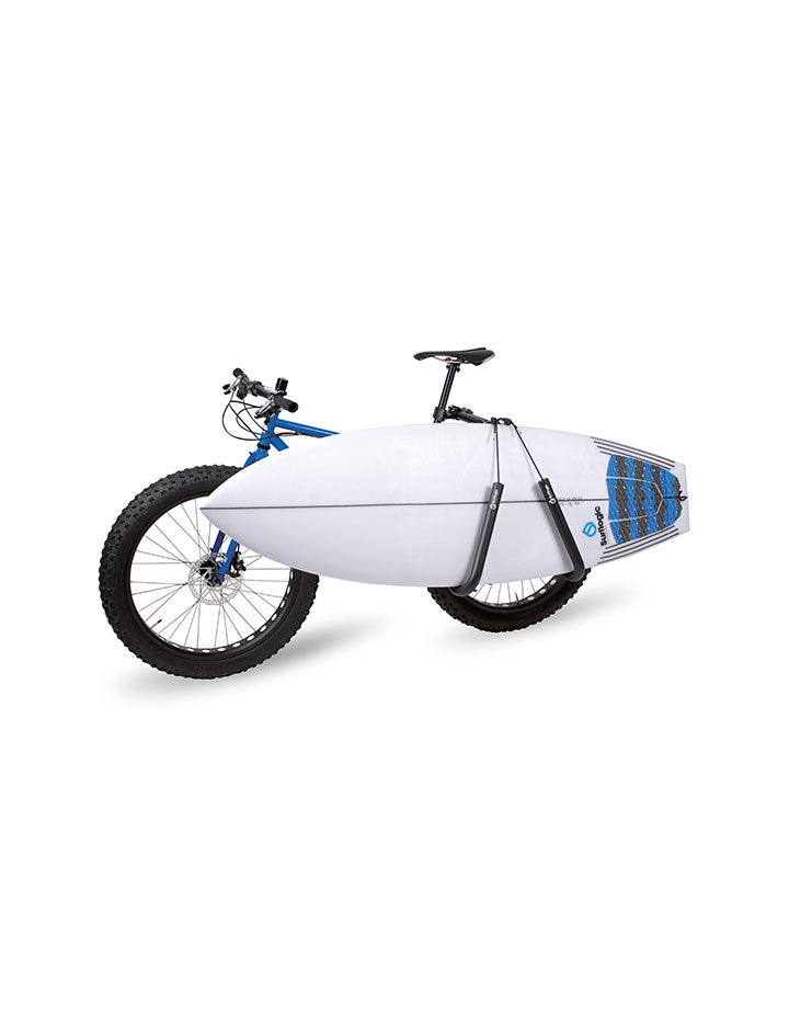 Surflogic Bikerack Shortboard Noordzee boardstore Fietsbeugel