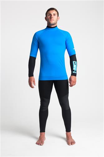 C-Skins Wetsuits UV Skins Mens SS Blank Vest-BLUE-M BLUE Noordzee Boardstore surfshop Scheveningen
