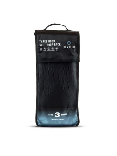 Devoted devoted premium three door car soft roof rack black black Noordzee Boardstore surfshop Scheveningen
