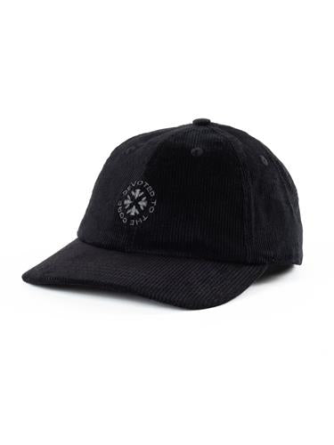 Devoted devoted corduroy six-panel cap d.t.t.c black black Noordzee Boardstore surfshop Scheveningen