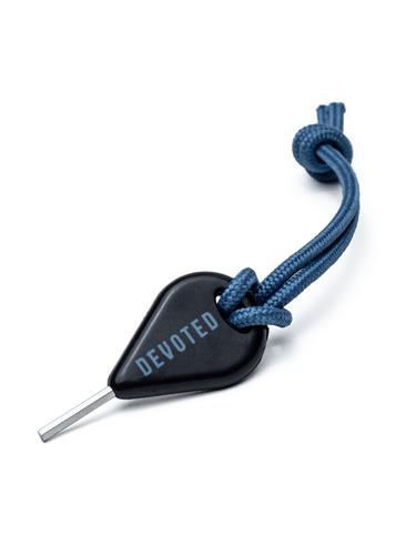 Devoted devoted fin key & leash string black black Noordzee Boardstore surfshop Scheveningen