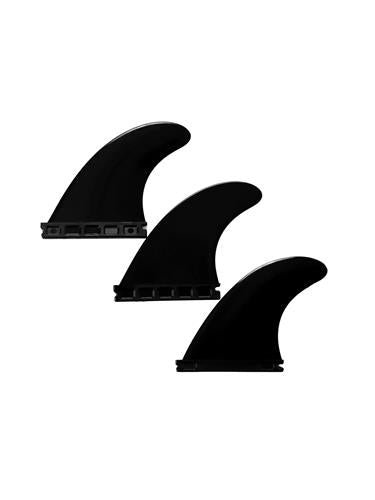 Devoted devoted thruster fin set nylon single tab black Noordzee Boardstore surfshop Scheveningen