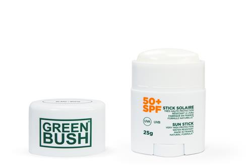 Greenbush greenbush sunscreen stick - spf 50+ - mineral - white - 25 g Noordzee Boardstore surfshop Scheveningen