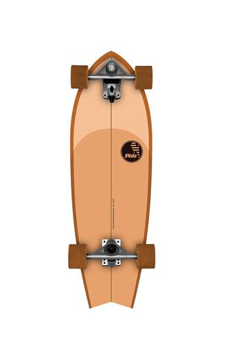 Slide Surf Skateboards fish 32" 3/4 patch Noordzee Boardstore surfshop Scheveningen