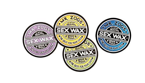 Sex Wax sex wax 3' circular original logo sticker Noordzee Boardstore surfshop Scheveningen