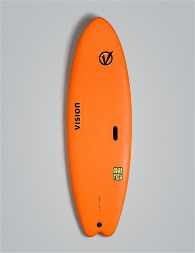 Vision 6'0" Quad Fish Orange Orange Noordzee Boardstore surfshop Scheveningen