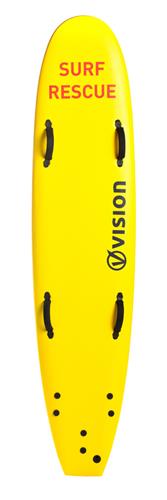 Vision 9'0 Rescue Board with Grab Handles Yellow Noordzee Boardstore surfshop Scheveningen