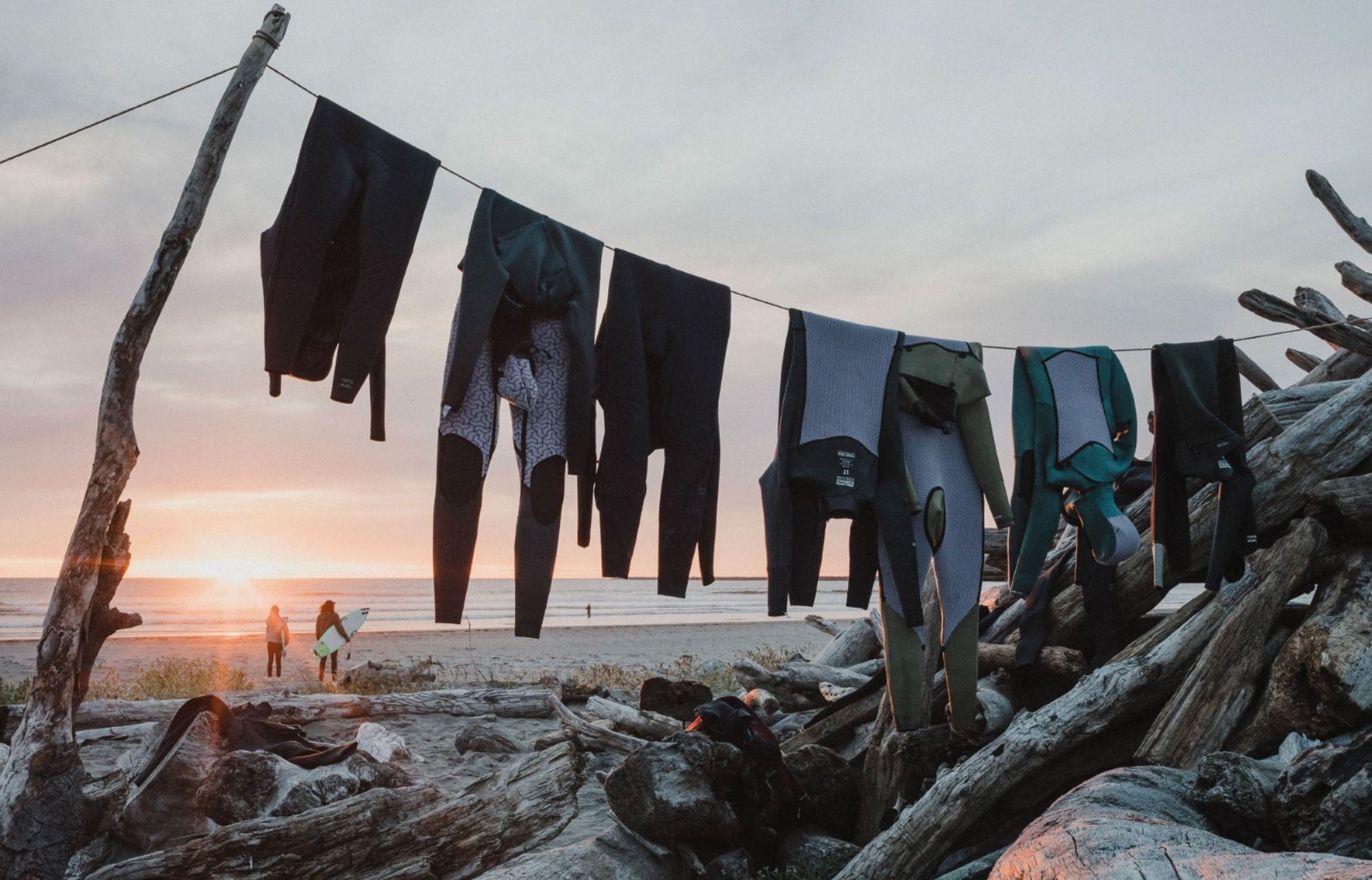 Surfshop Scheveningen at Noordzee Boardstore near the beach, displaying surfboards, wetsuits and surf accessories for North Sea surfers