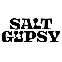 The Salt Gypsy logo, celebrating female surfing with stylish and sustainable gear, available at our shop. Noordzee Boardstore surfshop Surfschool webshop surfboardrepairs Scheveningen