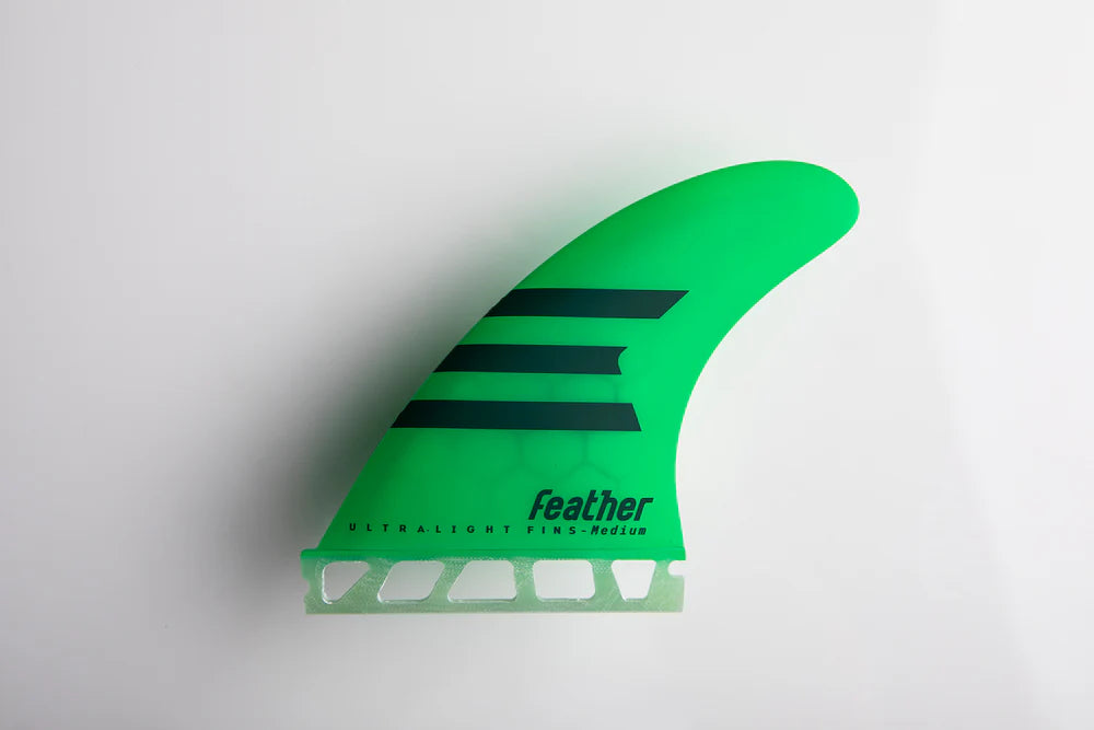 Featherfins Single Tab Futures Ultralight  Green Thruster
