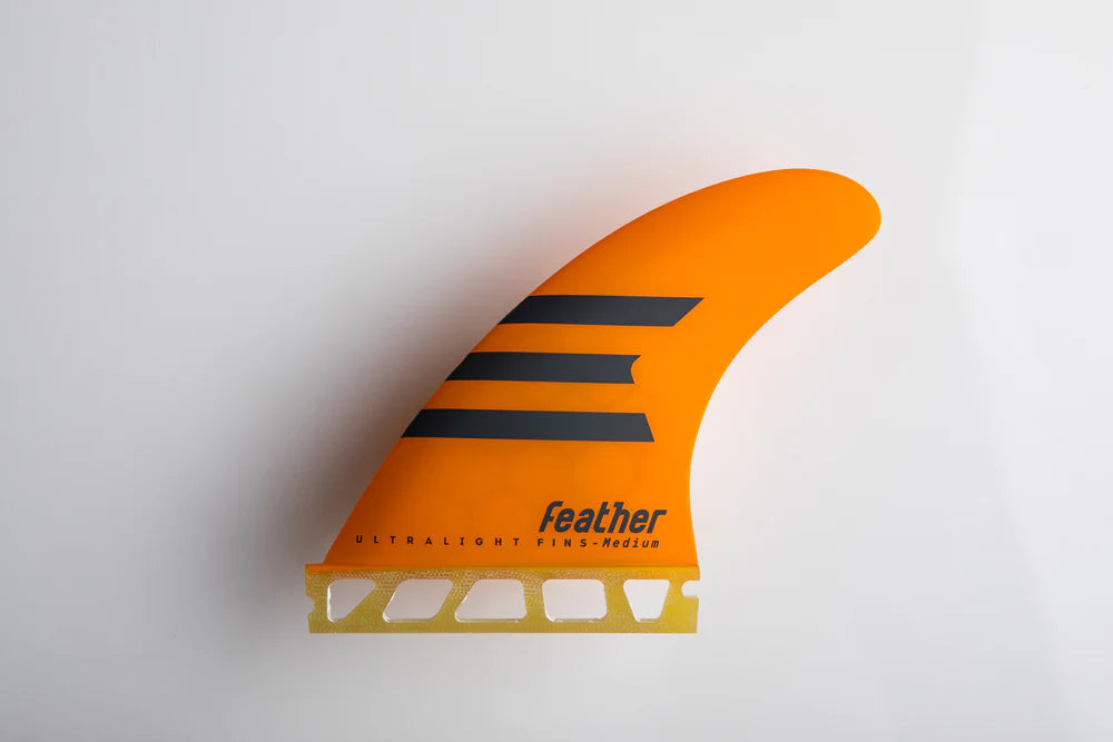 Featherfins Single Tab Futures Ultralight  Orange Thruster