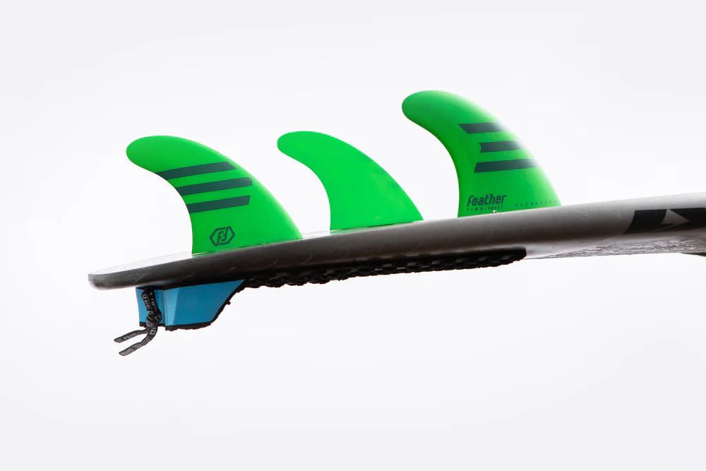 Featherfins Single Tab Futures Ultralight  Green Thruster