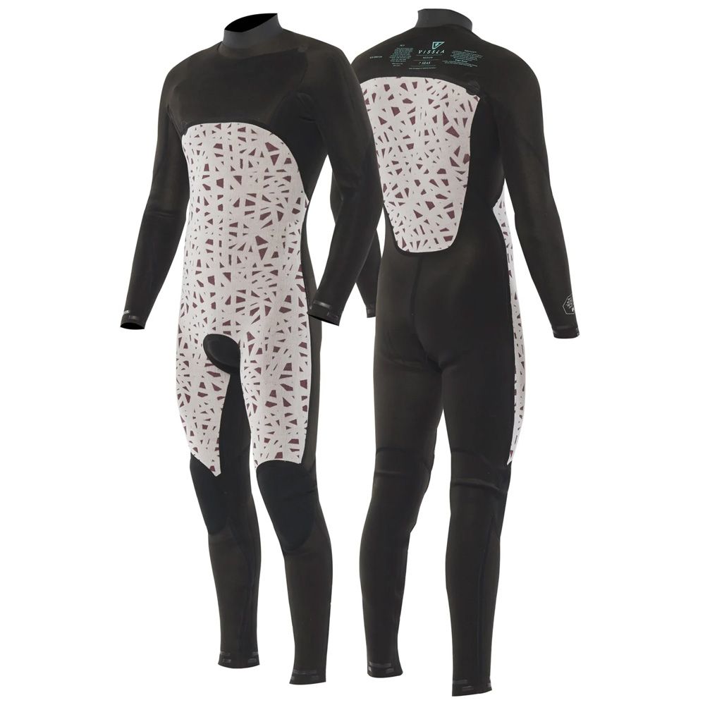 Vissla 7 Seas Full CZ 3/2 Mens Wetsuit Black