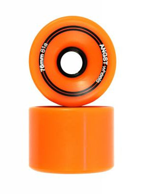 Skateboard Wheels Orange Angst 76 MM 81 A Skateboard Skate Shop Surfshop badhuisstraat Den Haag The Hague 070