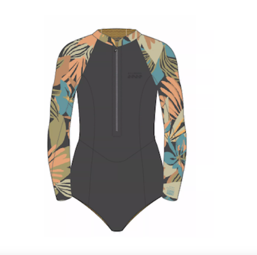 Billabong Wetsuit Womens Surf Capsule Spring LS 2.2  Noordzee boardstore surfshop scheveningen surf  backzip