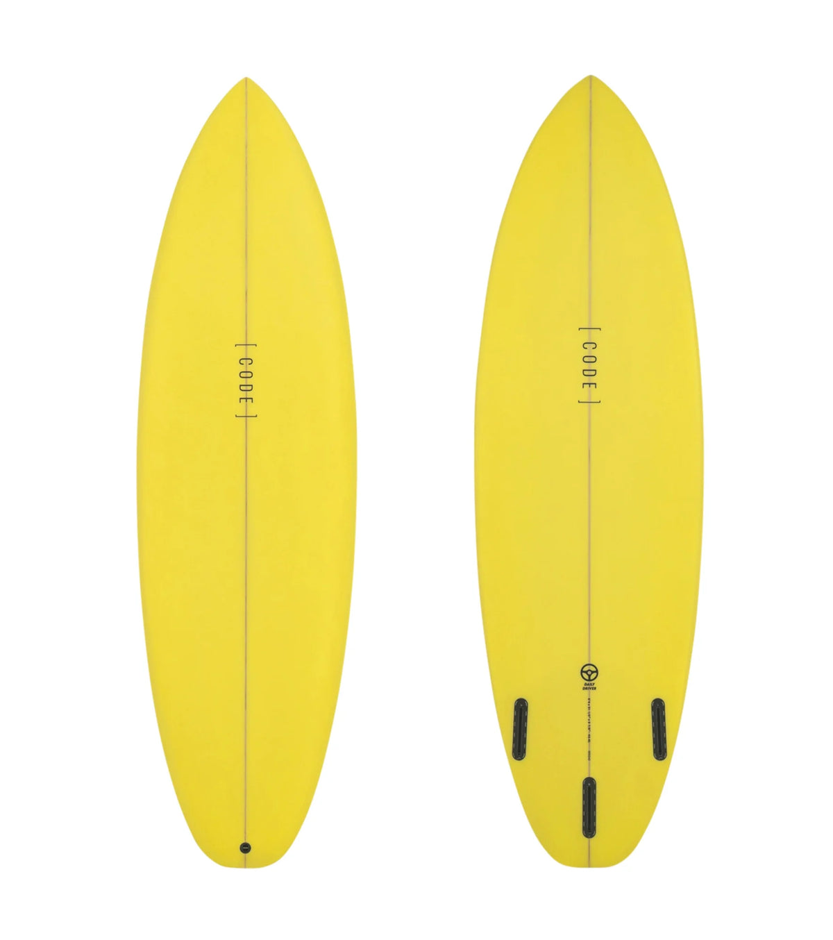 Code Daily Driver PU - Futures - 3 Fin - Yellow