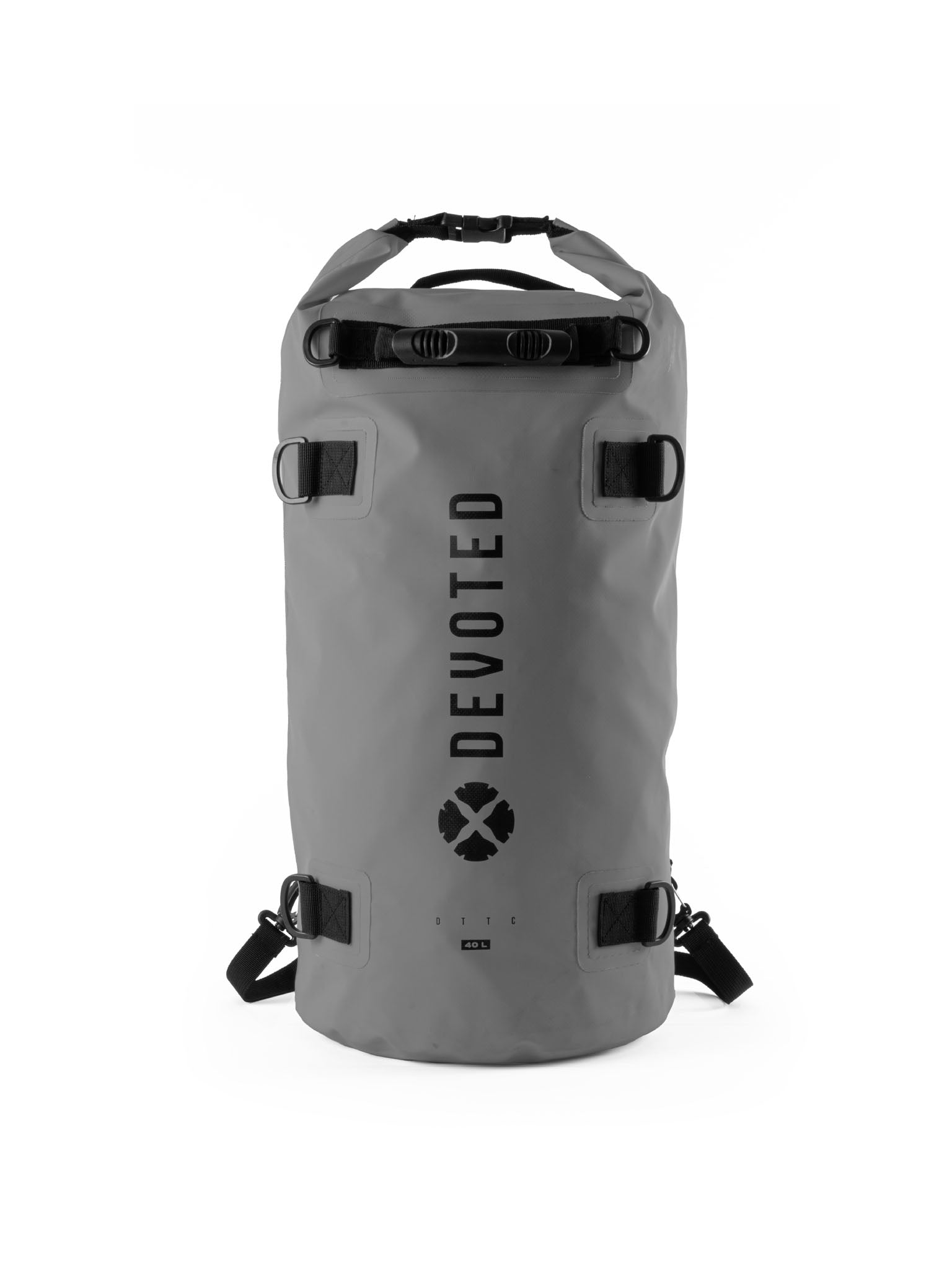 Devoted devoted dry bag backpack 40L grey grey Noordzee Boardstore surfshop Scheveningen