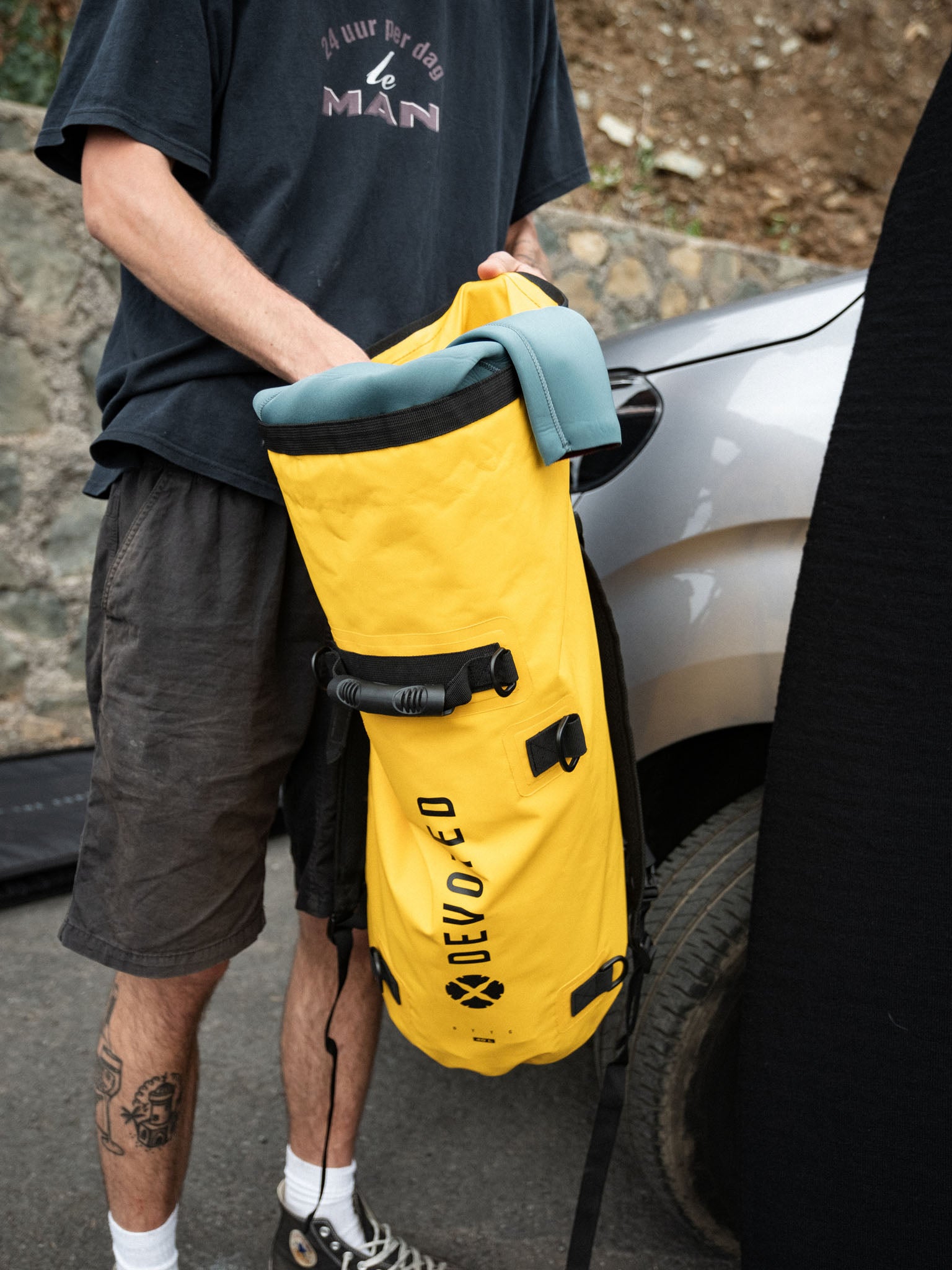 Devoted dry bag backpack yellow 40L