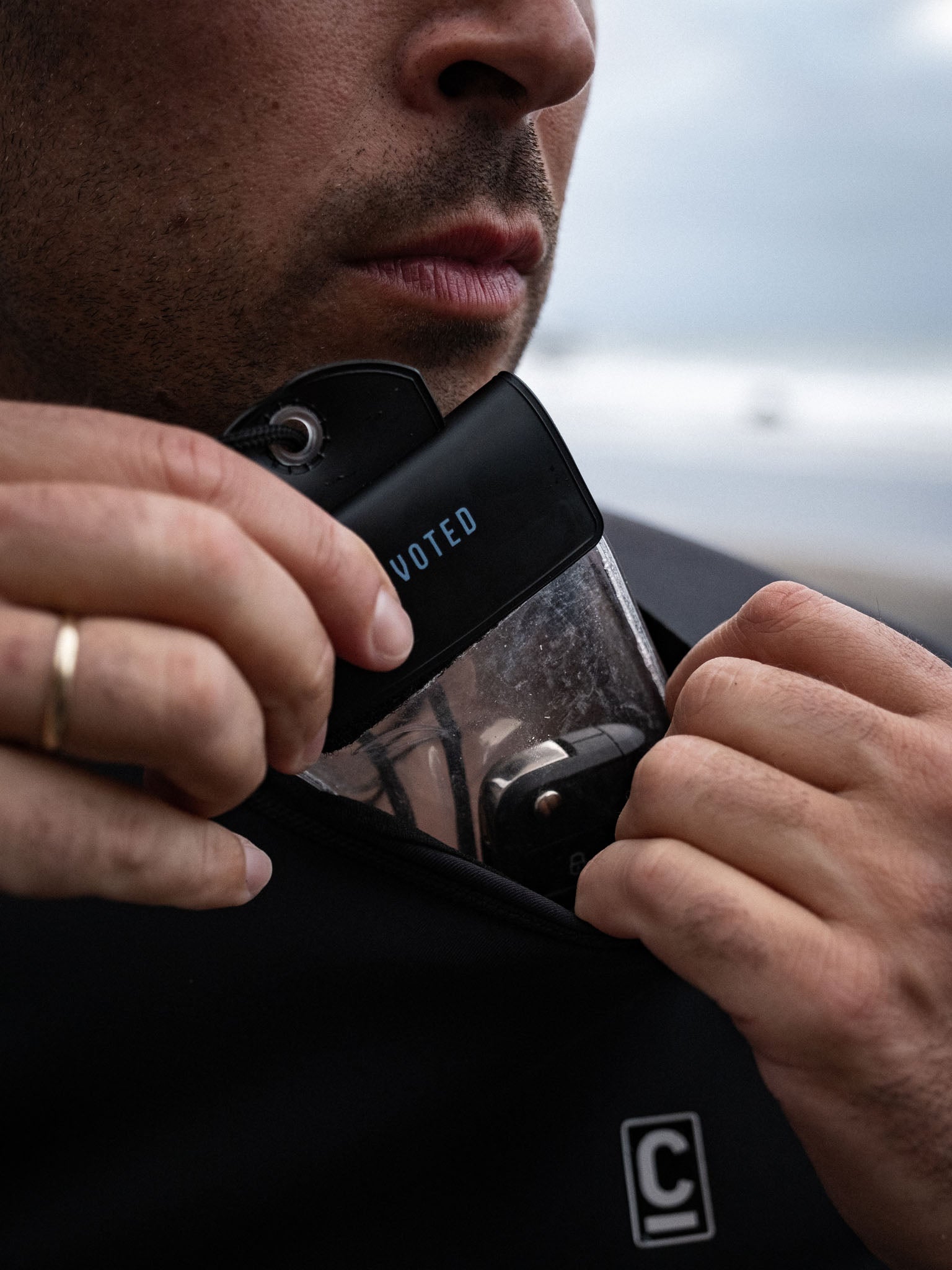 Devoted waterproof phone pouch