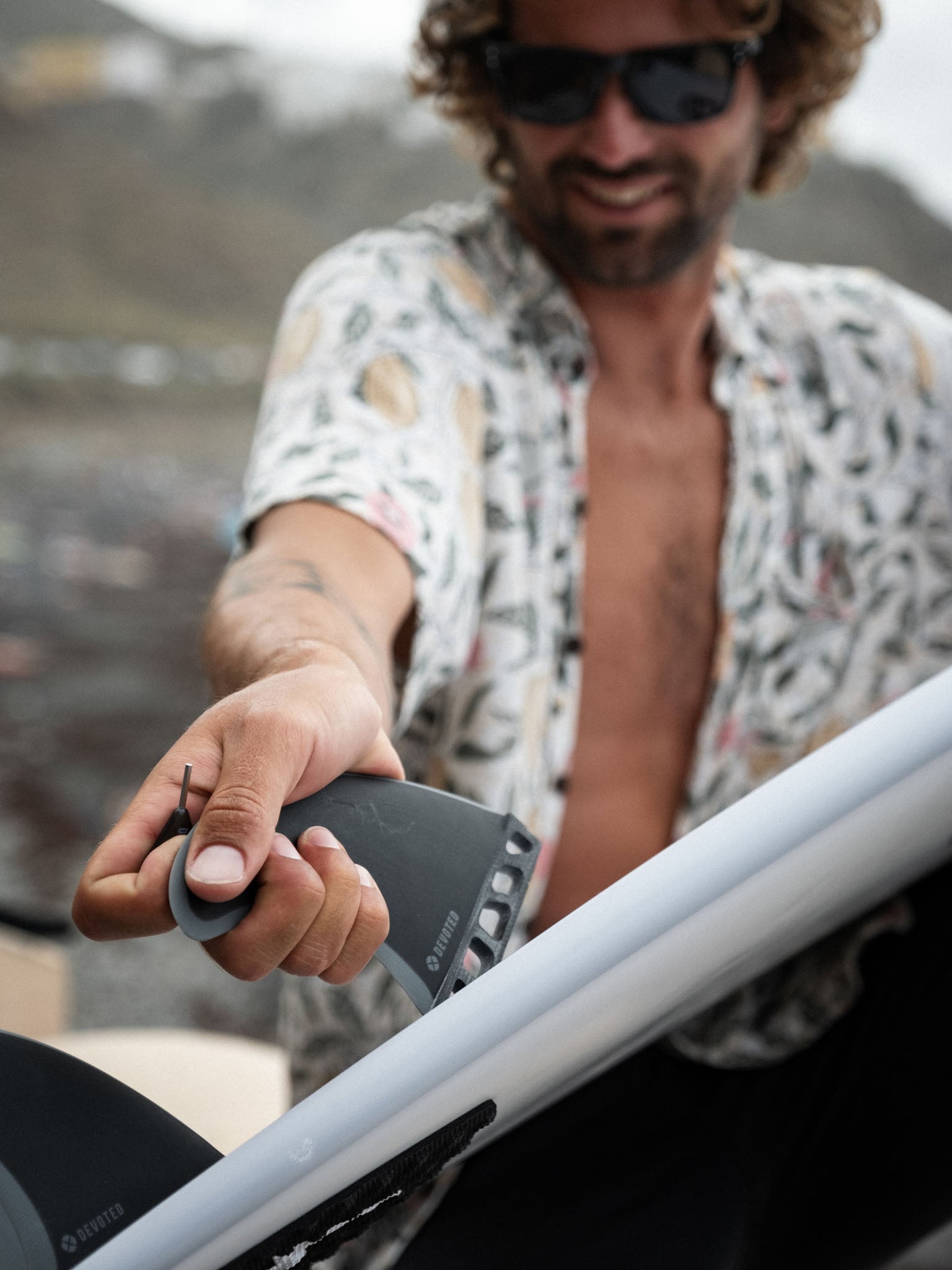 Devoted Futures Single Tab Thruster Fin Set Fibreglass