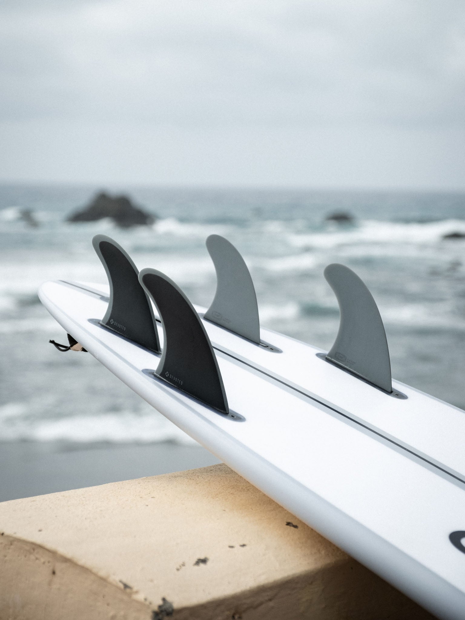 Devoted Futures Single Tab Quad Fin Set Fibreglass