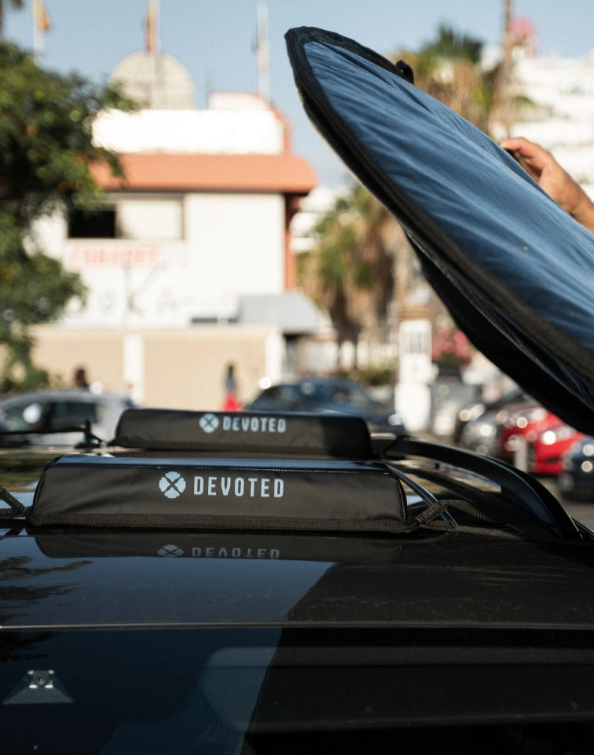 Devoted Premium Single Soft Roof Rack Noordzee Surfshop Scheveningen Car Surfboard Boardstore  2