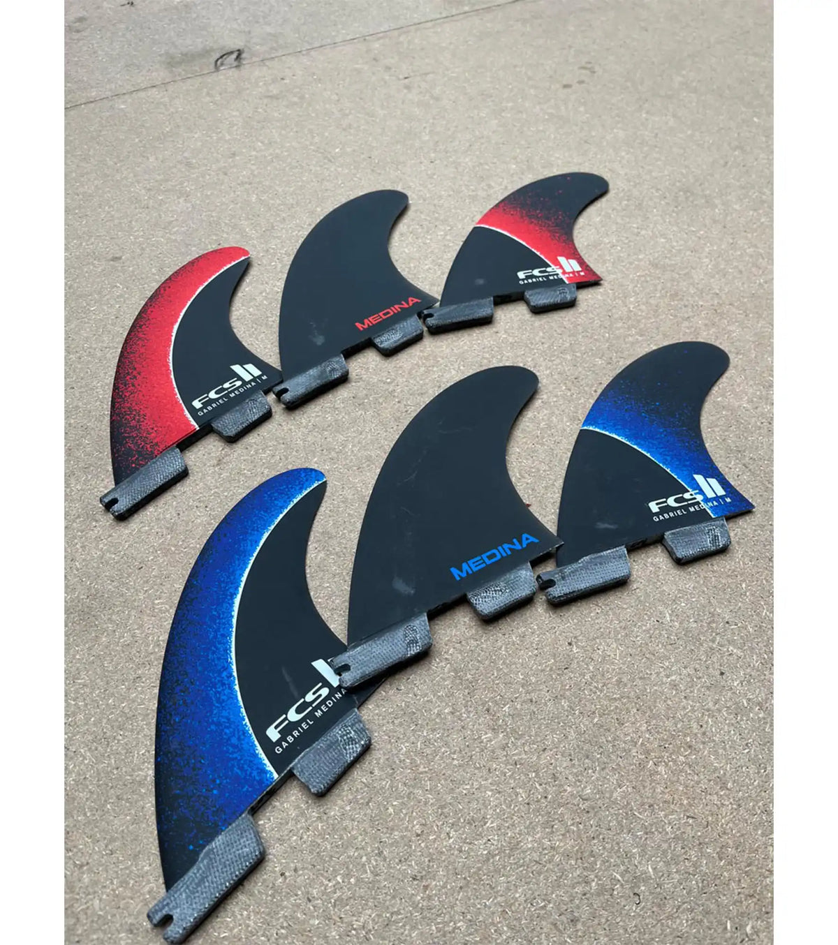 FCS II Gabriel Medina Performance Core Thruster Fins - Fireball