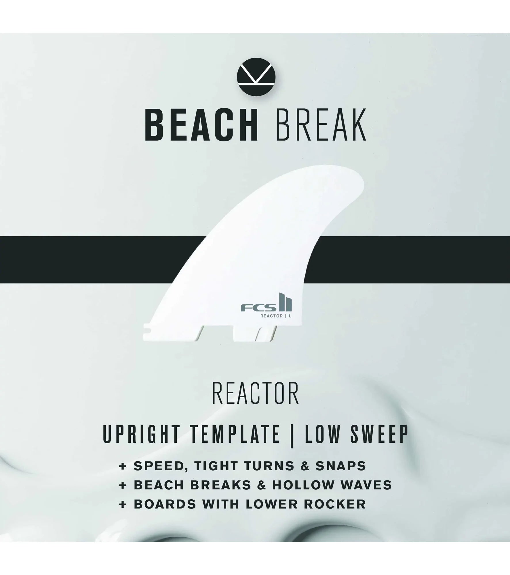 FCS II Accelerator Performance Core Thruster Fins - White Editions